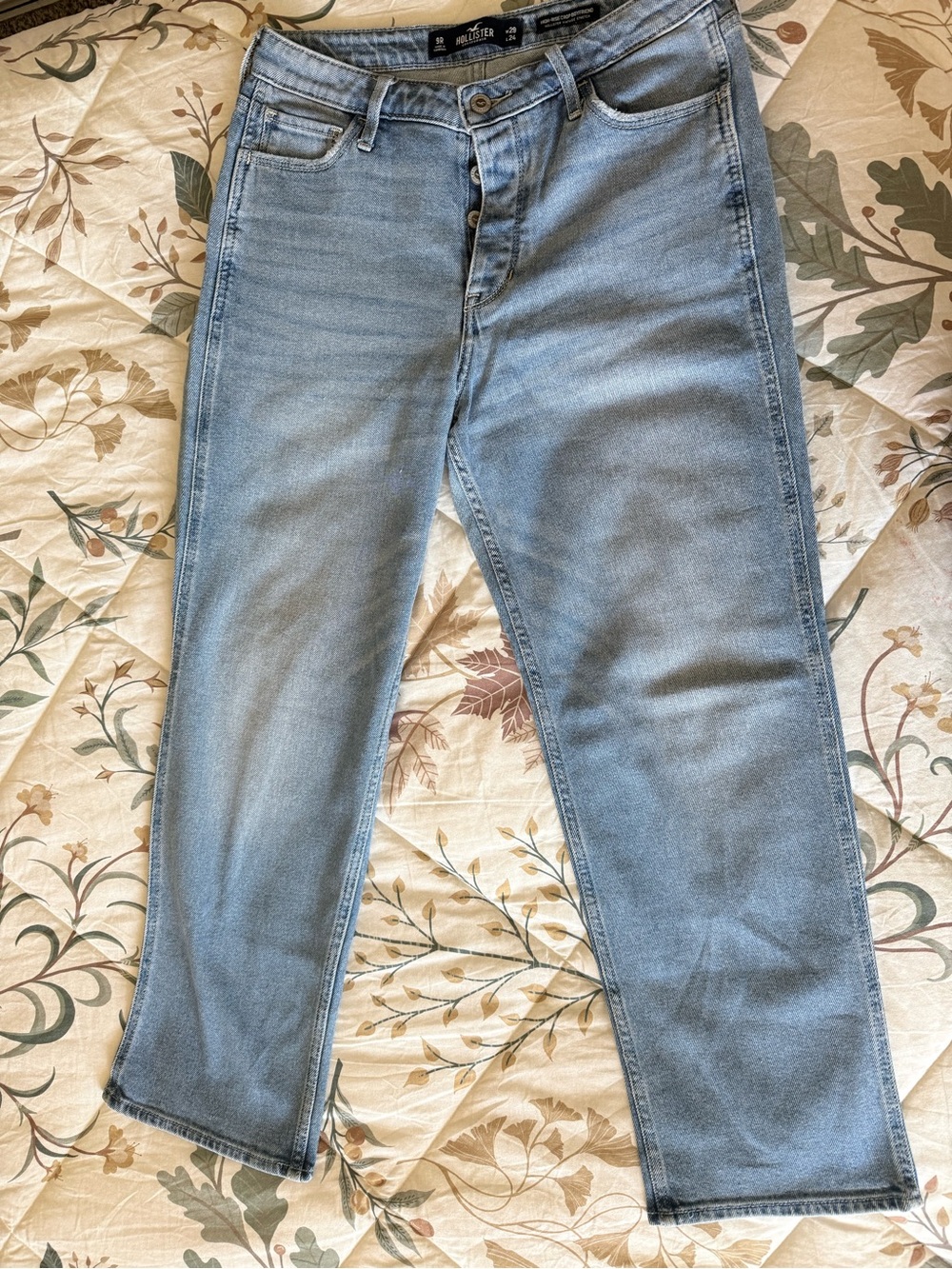 Hollister Light Blue high rise boyfriend women’s  Jeans